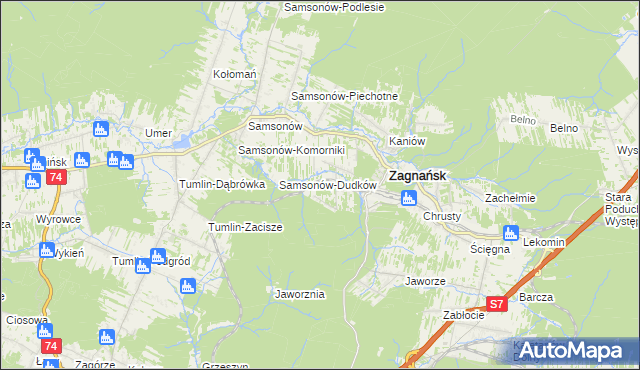 mapa Goleniawy, Goleniawy na mapie Targeo
