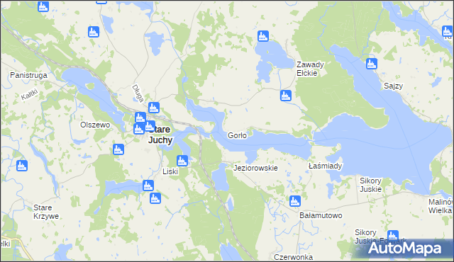 mapa Gorło, Gorło na mapie Targeo