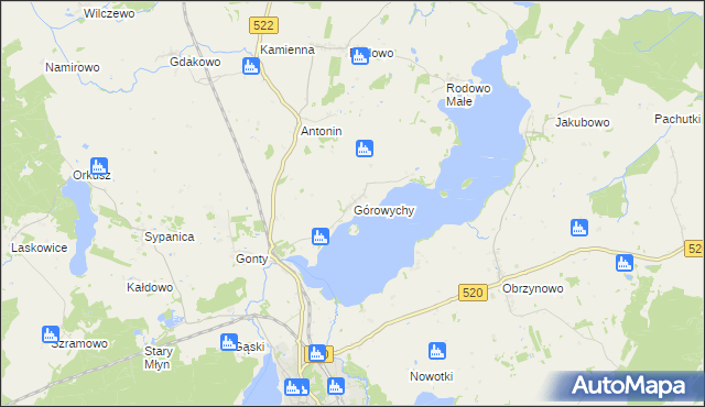 mapa Górowychy, Górowychy na mapie Targeo