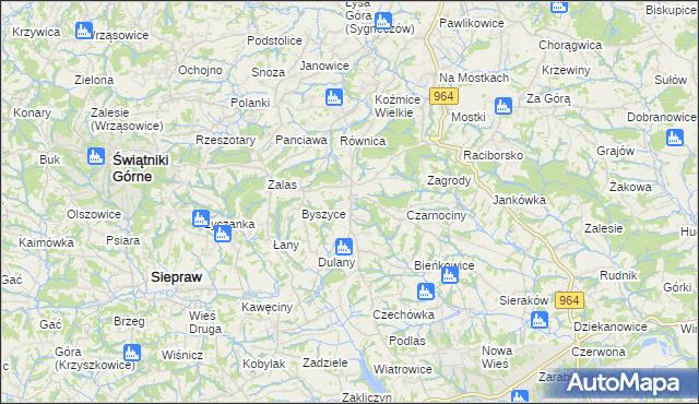 mapa Gorzków gmina Wieliczka, Gorzków gmina Wieliczka na mapie Targeo