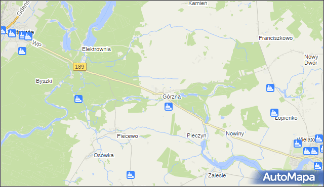 mapa Górzna, Górzna na mapie Targeo