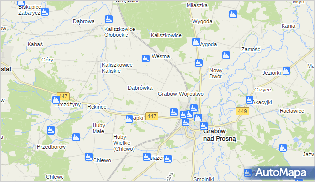 mapa Grabów-Wójtostwo, Grabów-Wójtostwo na mapie Targeo