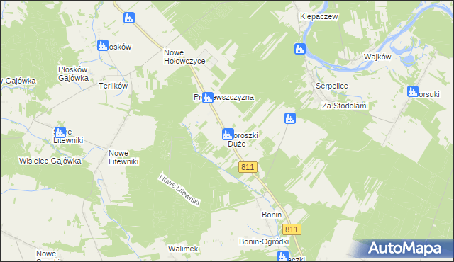 mapa Horoszki Duże, Horoszki Duże na mapie Targeo