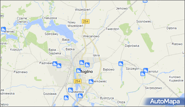 mapa Iskra, Iskra na mapie Targeo