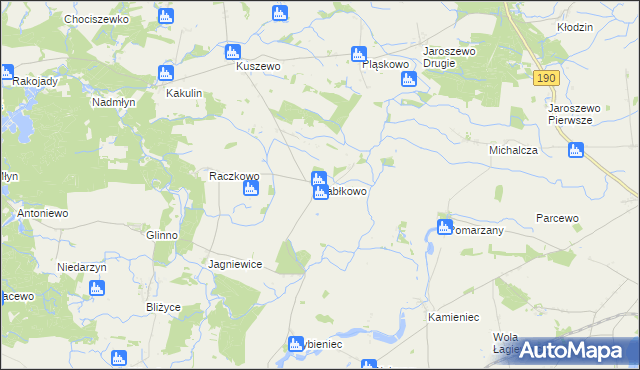 mapa Jabłkowo, Jabłkowo na mapie Targeo