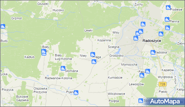 mapa Jakimowice, Jakimowice na mapie Targeo