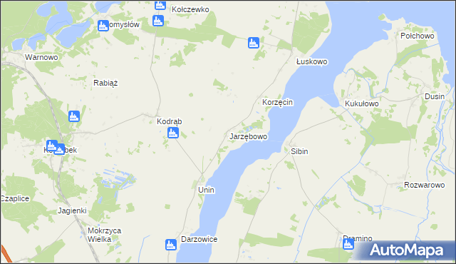 mapa Jarzębowo, Jarzębowo na mapie Targeo