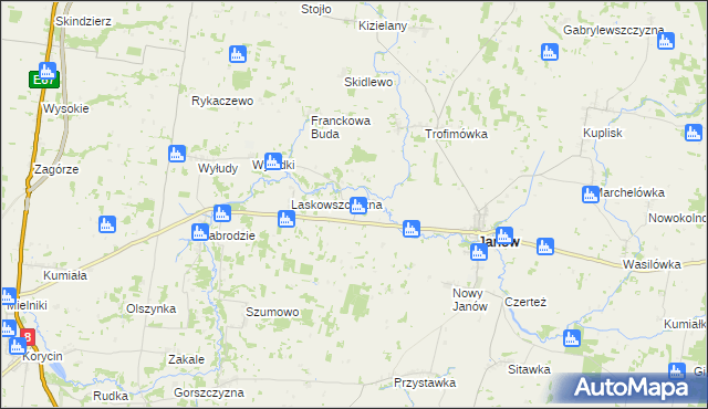 mapa Jasionowa Dolina, Jasionowa Dolina na mapie Targeo