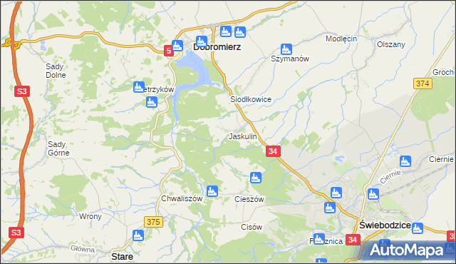 mapa Jaskulin, Jaskulin na mapie Targeo