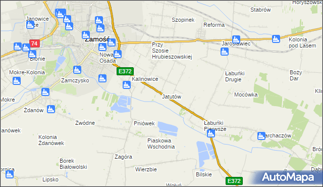mapa Jatutów, Jatutów na mapie Targeo