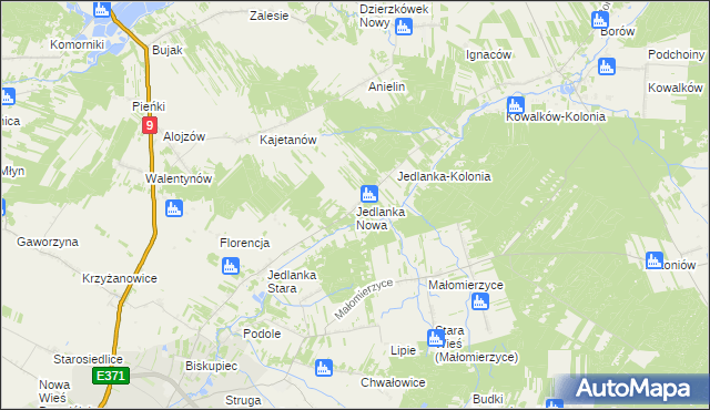mapa Jedlanka Nowa, Jedlanka Nowa na mapie Targeo