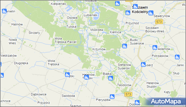 mapa Józefków gmina Szczawin Kościelny, Józefków gmina Szczawin Kościelny na mapie Targeo