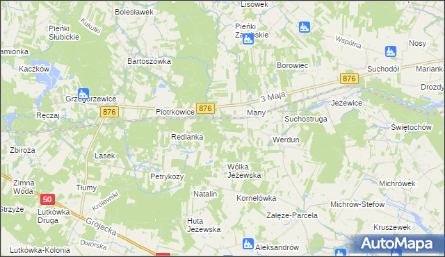 mapa Julianów gmina Tarczyn, Julianów gmina Tarczyn na mapie Targeo