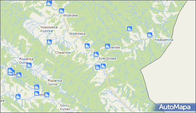 mapa Jureczkowa, Jureczkowa na mapie Targeo
