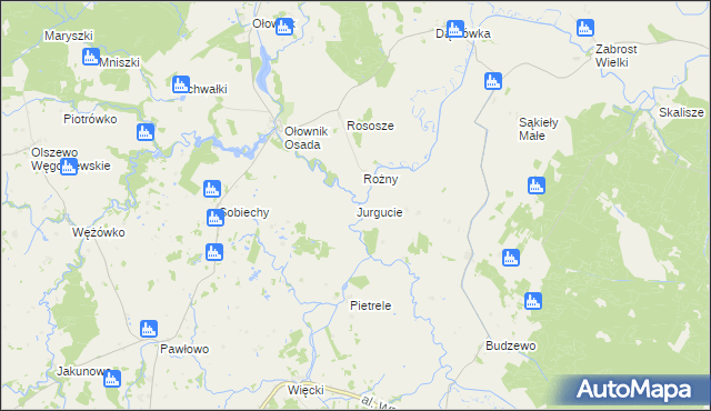 mapa Jurgucie, Jurgucie na mapie Targeo