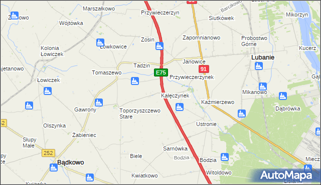 mapa Kałęczynek, Kałęczynek na mapie Targeo
