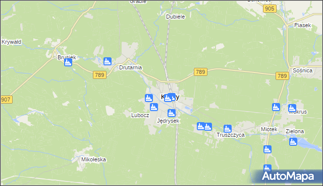mapa Kalety powiat tarnogórski, Kalety powiat tarnogórski na mapie Targeo