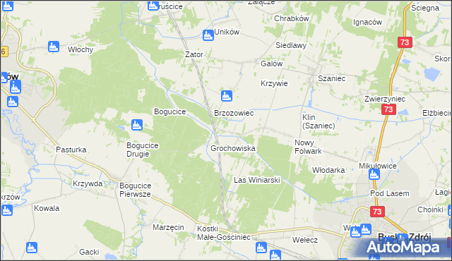 mapa Kameduły, Kameduły na mapie Targeo