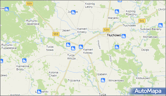 mapa Kamień Kotowy, Kamień Kotowy na mapie Targeo