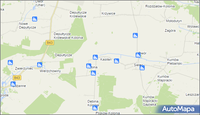 mapa Kasiłan, Kasiłan na mapie Targeo