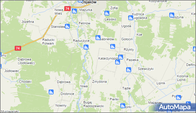 mapa Katarzynopole, Katarzynopole na mapie Targeo