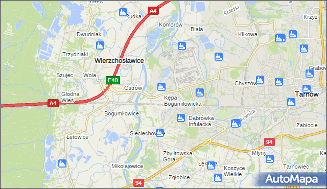 mapa Kępa Bogumiłowicka, Kępa Bogumiłowicka na mapie Targeo