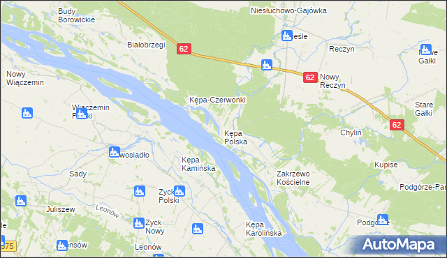 mapa Kępa Polska, Kępa Polska na mapie Targeo