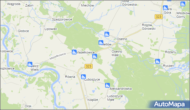 mapa Kietlów, Kietlów na mapie Targeo