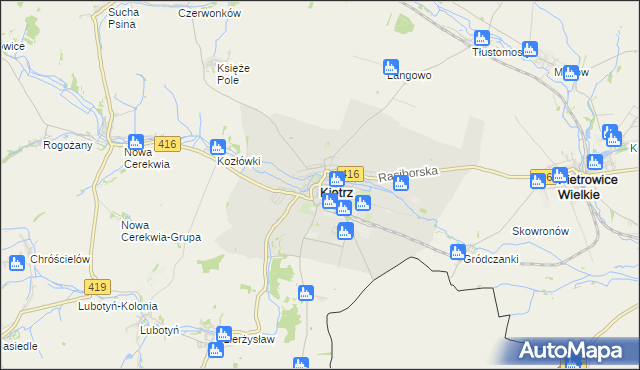 mapa Kietrz, Kietrz na mapie Targeo