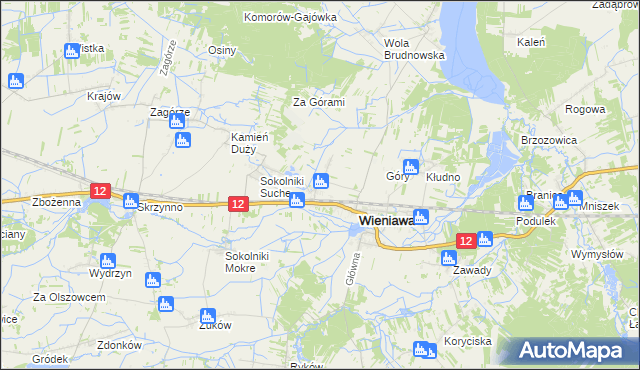 mapa Kochanów Wieniawski, Kochanów Wieniawski na mapie Targeo