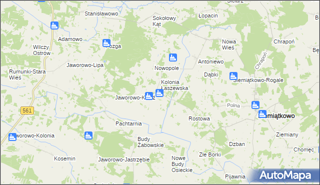 mapa Kolonia Siemiątkowska, Kolonia Siemiątkowska na mapie Targeo