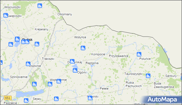 mapa Kompocie, Kompocie na mapie Targeo