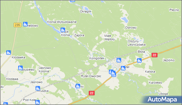 mapa Konigort, Konigort na mapie Targeo