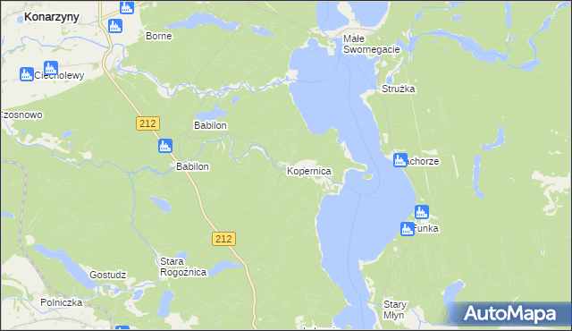 mapa Kopernica, Kopernica na mapie Targeo