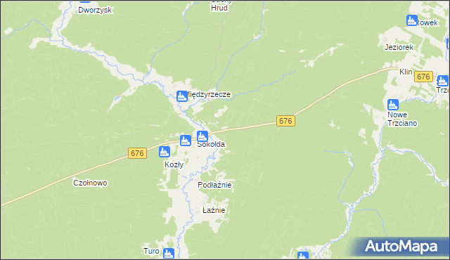 mapa Kopna Góra, Kopna Góra na mapie Targeo