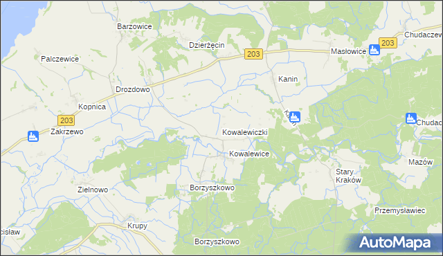 mapa Kowalewiczki, Kowalewiczki na mapie Targeo