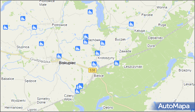 mapa Krotoszyny, Krotoszyny na mapie Targeo