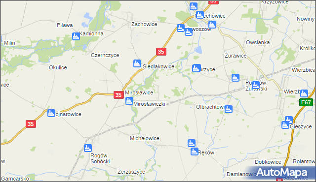 mapa Kryształowice, Kryształowice na mapie Targeo