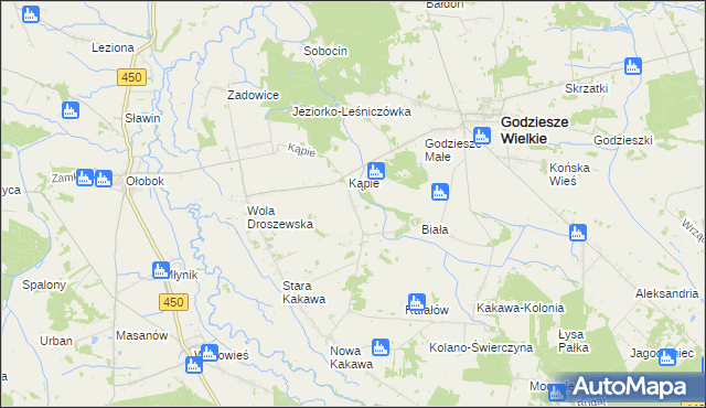 mapa Krzemionka, Krzemionka na mapie Targeo