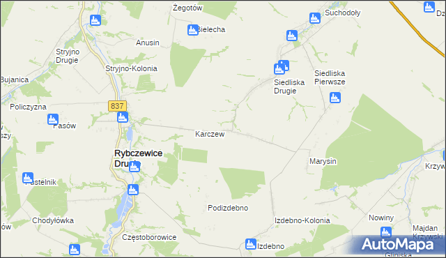 mapa Ksawerówka, Ksawerówka na mapie Targeo