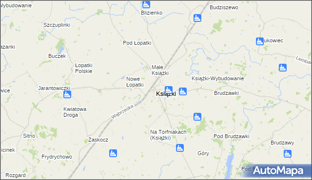 mapa Książki, Książki na mapie Targeo