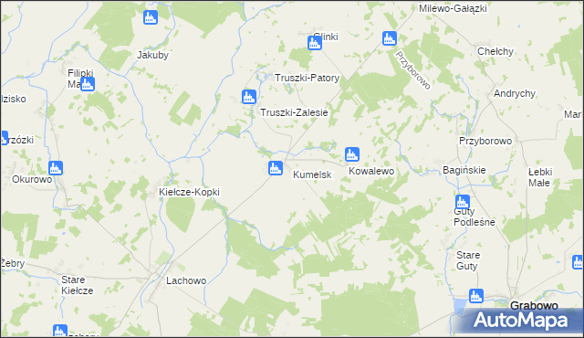 mapa Kumelsk, Kumelsk na mapie Targeo