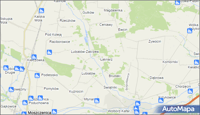 mapa Łaknarz, Łaknarz na mapie Targeo