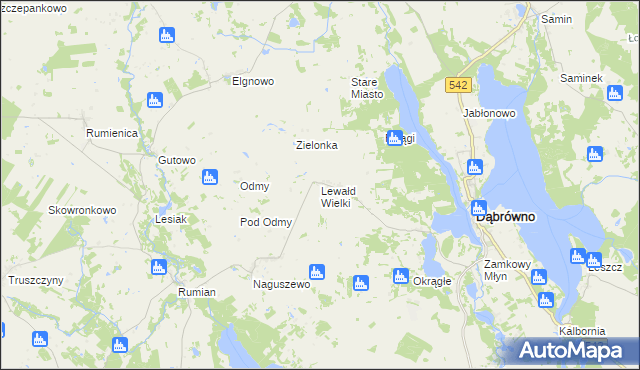 mapa Lewałd Wielki, Lewałd Wielki na mapie Targeo
