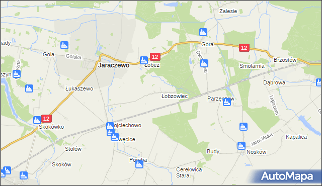 mapa Łobzowiec, Łobzowiec na mapie Targeo