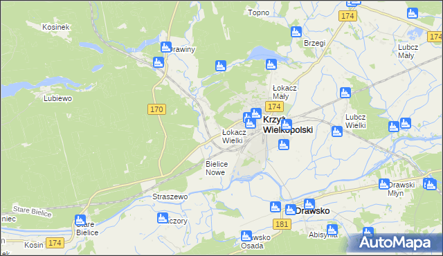 mapa Łokacz Wielki, Łokacz Wielki na mapie Targeo