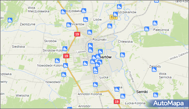 mapa Lubartów, Lubartów na mapie Targeo