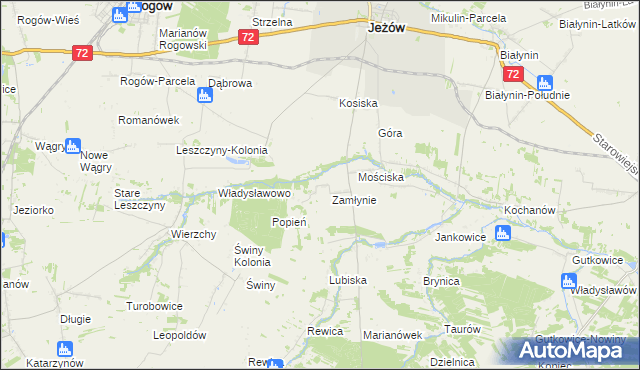 mapa Lubiska-Kolonia, Lubiska-Kolonia na mapie Targeo