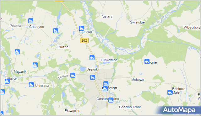 mapa Lubkowice, Lubkowice na mapie Targeo