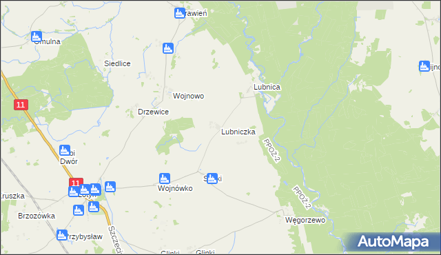 mapa Lubniczka, Lubniczka na mapie Targeo